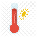 Meteo Ete Thermometre Icône