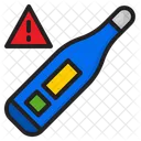 Virus Covid Temperature Icon