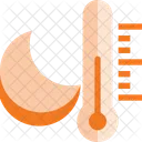 Nuit Temperature Meteo Icône