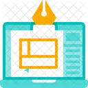 Template Wireframe Web Layout Icon