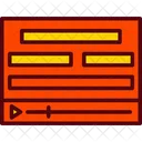 Template Video Library Icon