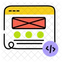 Template Coding Front End Interface Coding Icon