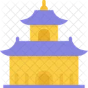 Temple Building Religion Icon