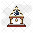 Temple Worship Religion Icon