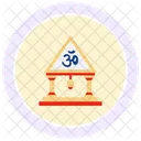 Temple Worship Religion Icon