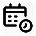 Hora Calendario Programacao Ícone