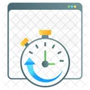 Tempo De Atividade Da Web Eficiencia Da Web Desempenho Da Web Ícone