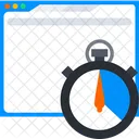 Tempo De Carregamento Da Web Gerenciamento Da Web Otimizacao Da Web Ícone