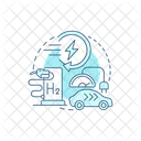 Hidrogenio Energia Potencia Icon