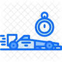 Carro Formula Cronometro Ícone