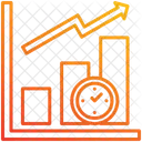 Tempo De Lancamento No Mercado Tempo Estatisticas Ícone