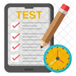 Hora do teste móvel  Ícone