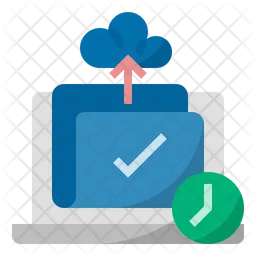 Tempo de upload de trabalho  Ícone