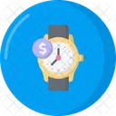 Tempo E Dinheiro Dinheiro Relogio Icon