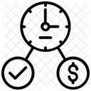 Tempo E Dinheiro Gerenciamento De Tempo Planejamento Icon