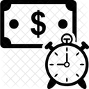 Tempo E Dinheiro Tempo De Negocios Eficiencia Ícone