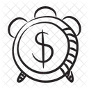 Tempo E Dinheiro Tempo De Negocios Eficiencia Ícone