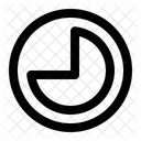 Tempo Tres Quartos Ícone