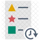 Tempo Real Lista Atualizada Lista Ícone