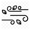 Tempo Ventoso Clima Ventoso Atmosfera Ícone