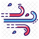 Tempo Ventoso Clima Ventoso Atmosfera Ícone