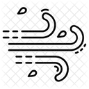Tempo Ventoso Clima Ventoso Atmosfera Ícone