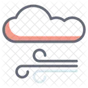 Tempo Ventoso Clima Ventoso Atmosfera Ícone