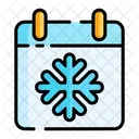 Calendario Fecha Invierno Icon