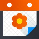 Temporada De Primavera Dia De Primavera Calendario De Primavera Icono