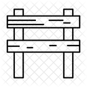 Temporary Wooden Barricade  Icon