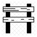 Temporary Wooden Barricade Barricade Icon