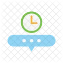 Chat Con Temporizador Chat Comunicacion Icono