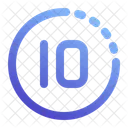 Temporizador de 10 segundos  Icono