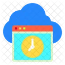 Temporizador de alojamiento en la nube  Icono