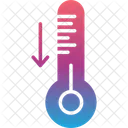 Temprature Decrease Thermometer Icon