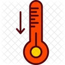 Temprature Decrease Thermometer Icon