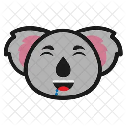 Tempted Koala Emoji Icon