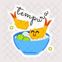 Tempura Rice Fried Tempura Japanese Rice Icon