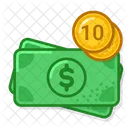 Ten Dollar  Icon