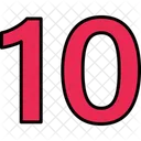 Ten Numbers Numeric Icon