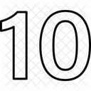 Ten Numbers Numeric Icon