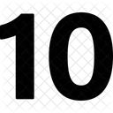 Ten Numbers Numeric Icon