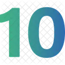 Ten Numbers Numeric Icon