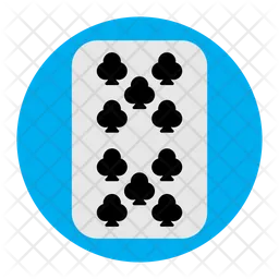 Ten Of Clubs  Icon