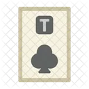 Ten Of Clubs Poker Card Casino Icon