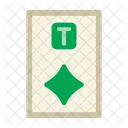 Ten Of Diamods Poker Card Casino Icon
