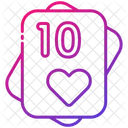 Ten Of Heart  Icon