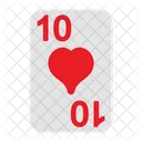 Ten of hearts  Icon