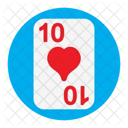 Ten Of Hearts  Icon