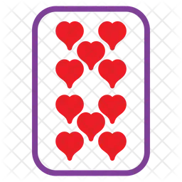 Ten Of Hearts  Icon